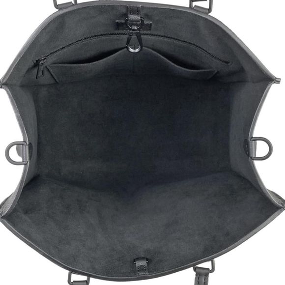 Louis Vuitton LockMe Tote MM Tote Bag Leather Noir Black - Picture 13 of 13